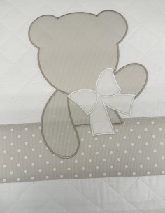 Trapunta Lettino Tortora Baloo in Cotone Morbido | Made in Italy | Shoincas.it