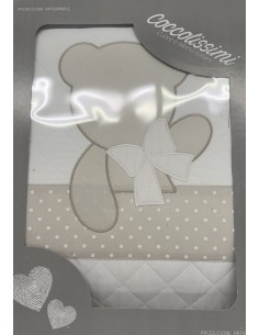 Trapunta Lettino Tortora Baloo in Cotone Morbido | Made in Italy | Shoincas.it 2