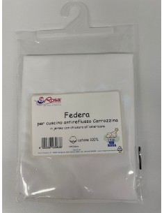 Federa Cuscino Antireflusso Carrozzina Bianca in Cotone | Made in Italy | Shoincasa.it