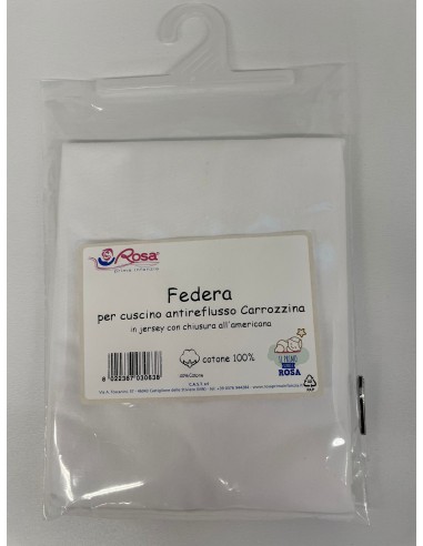 Federa Cuscino Antireflusso Carrozzina Bianca in Cotone | Made in Italy | Shoincasa.it