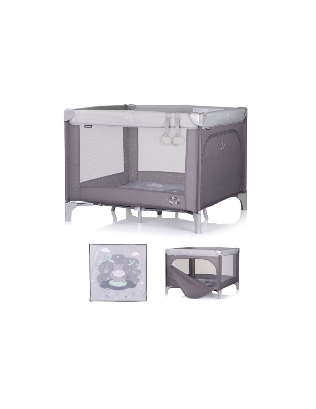box Pop-Up Ippopotamo Grigio | Pieghevole e Sicuro | Shopincasa.it