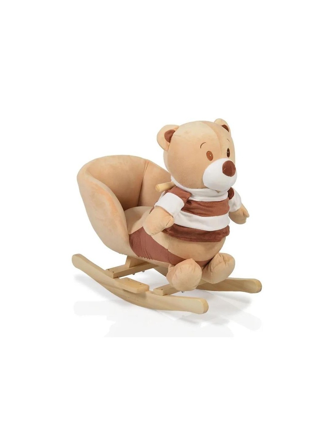 Moni Dondolo Orsetto in Legno con Suoni | Sicuro e Morbido da 12 Mesi | Shopincasa.it