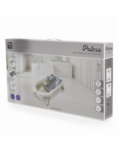 Moni Set Vasca da Bagno Pieghevole Palma Rosa | 3 Pezzi Sicuro e Salvaspazio | Shopincasa.it