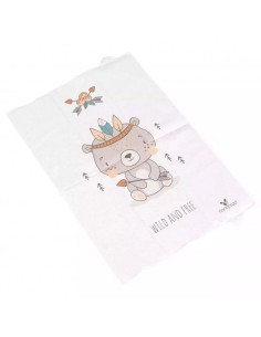 Cangaroo Soft Bear Fasciatoio Pieghevole Bianco 60x40 cm | Morbido e Sicuro | Shopincasa.it