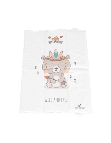 Cangaroo Soft Bear Fasciatoio Pieghevole Bianco 60x40 cm | Morbido e Sicuro | Shopincasa.it