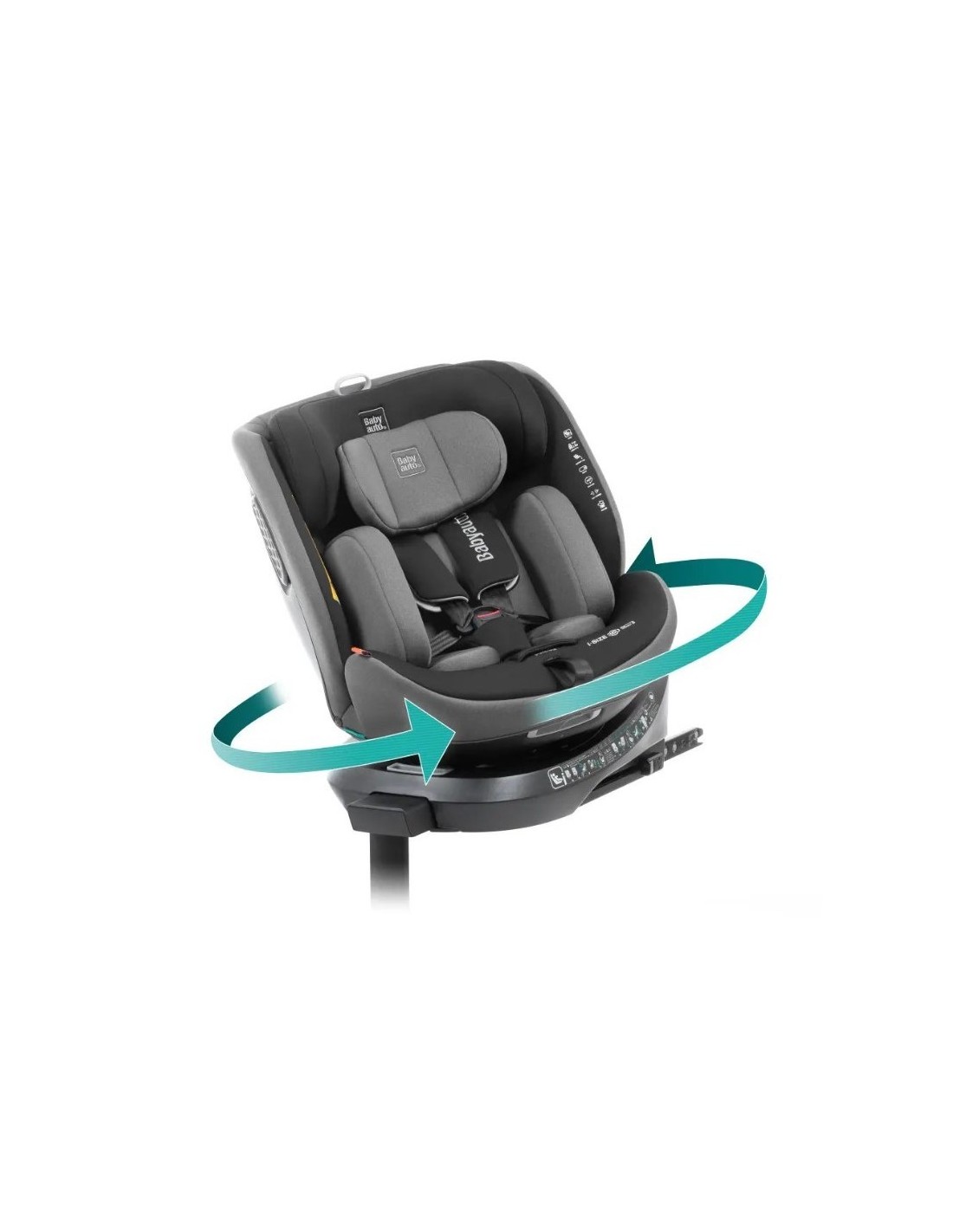 Baby Auto Seggiolino Auto Core I-Size 40-150 cm Anthracite | Girevole 360° con Isofix | Shopincasa.it