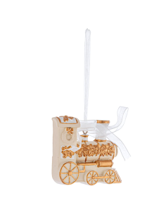 PENDENTE DARLING TRENO BEIGE 7X6CM RESINA