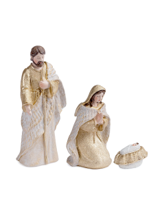 NATIVITA'BERYL 3 FIGURE ORO H17,5CM RESINA