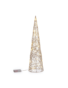 ALBERO CONO WILL ORO 60CM 30MICROLED CLASSIC