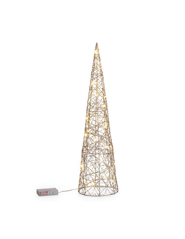 ALBERO CONO WILL ORO 60CM 30MICROLED CLASSIC