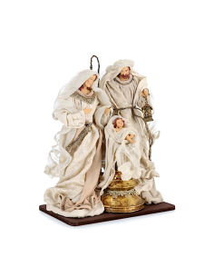 SACRA FAMIGLIA MAJESTIC ROSA H38CM CON BASE