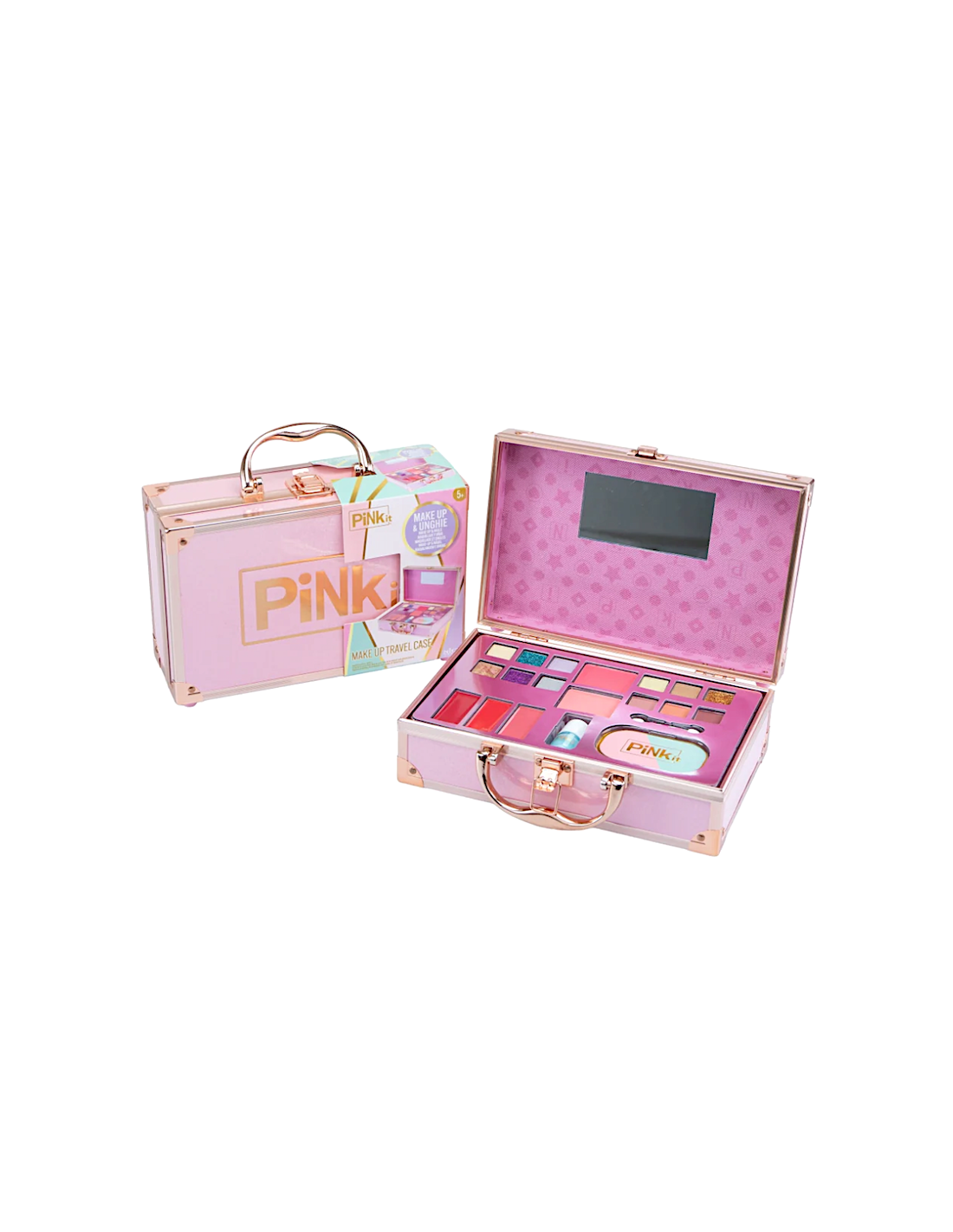 PINKIT Make Up Travel Case – Valigetta Trucco Bambina con Specchio | shopincasa.it