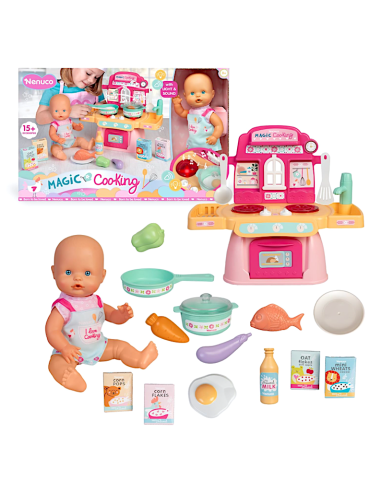 GIOCATTOLO PUBBLICIZZATO: vendita online NENUCO NENE3000 BAMBOLA 30CM CON CUCINA INTERATTIVA in offerta