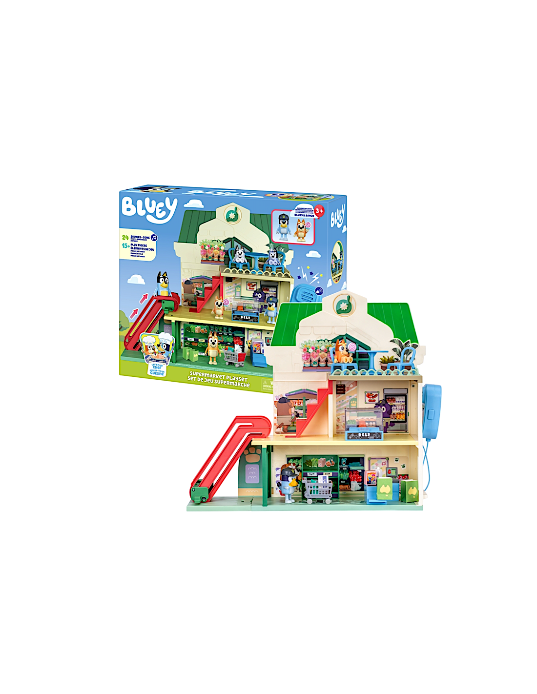 GIOCATTOLO PUBBLICIZZATO: vendita online BLUEY 18918 PLAYSET SUPERMERCATO in offerta