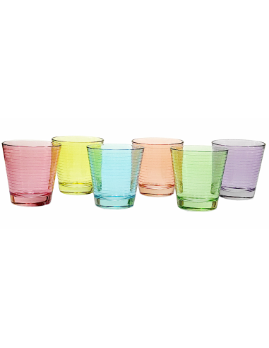 CONF 6 BICCHIERI ACQUA PICCADILLY 25CL RETRO' su Shop in Casa