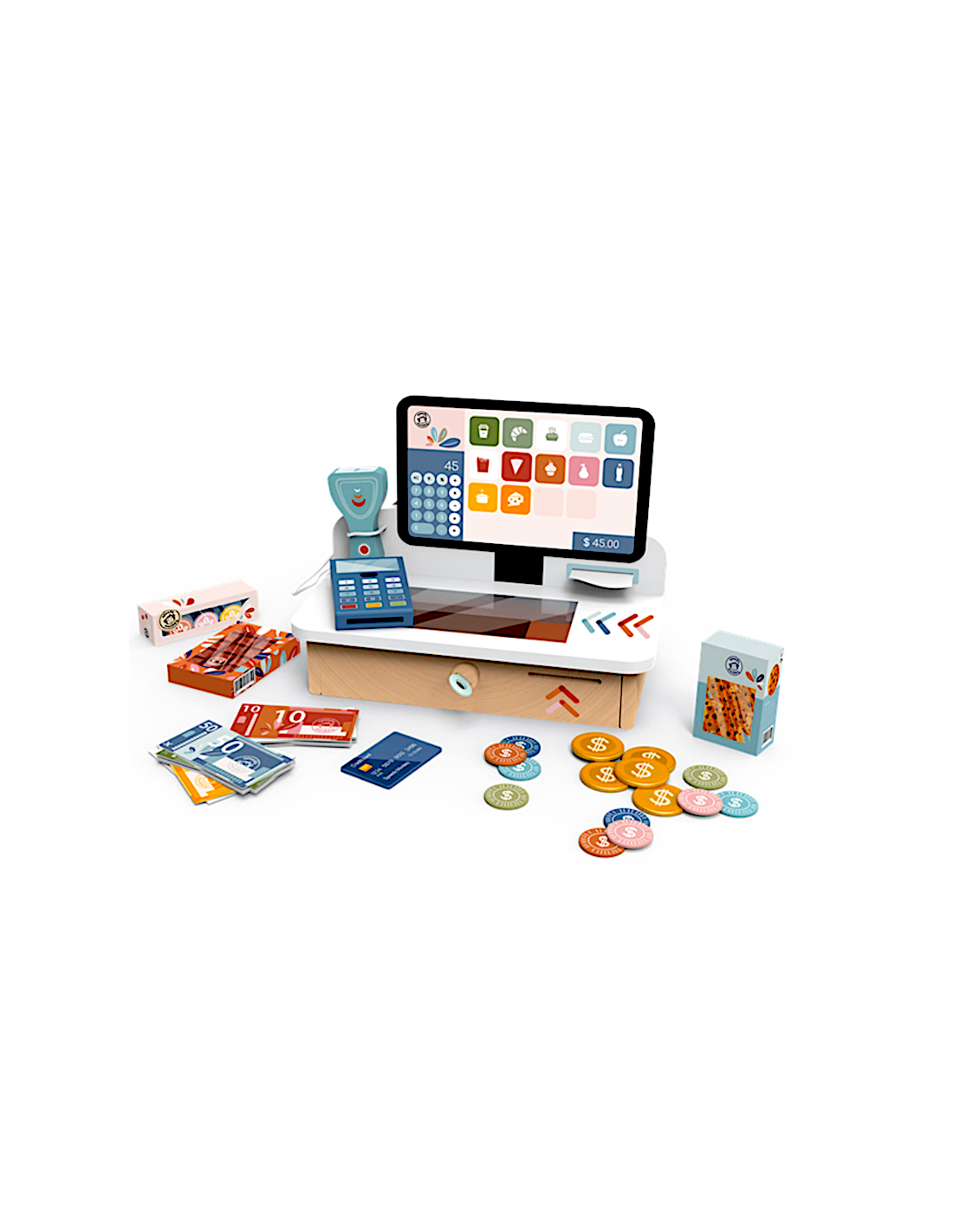 GIOCHI IN LEGNO: vendita online SPEEDY MONKEY SPD3021 REGISTRATORE DI CASSA in offerta