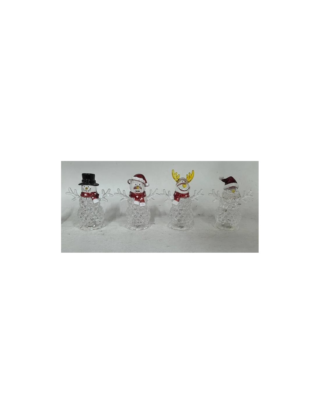 OGGETTISTICA NATALE: vendita online Decorazione figura natalizia di Natale 9x5x11cm assortita con luce LED - La magia di Nata...