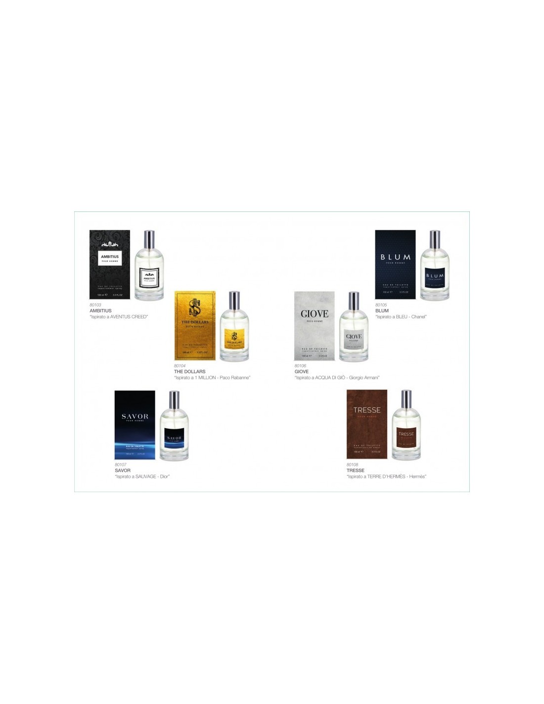 Profumo Uomo The Dollars 100 ml Ispirato a One Million Paco Rabanne | Fragranza Maschile | Shopincasa.it