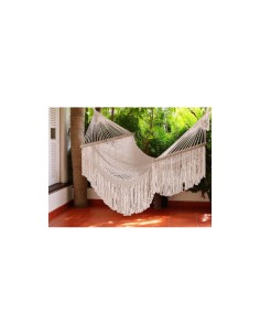Amaca in Cotone Beige Chiaro 80x245 cm con Aste in Legno | Eleganza e Relax |Shopincasa.it