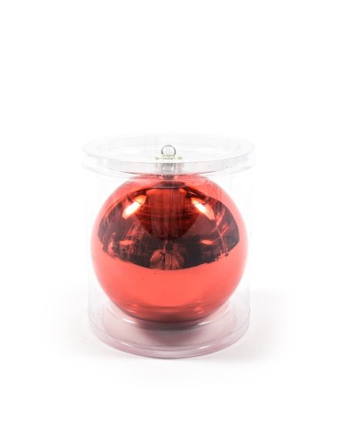 SFERA ROSSO LUCIDO/OPACO 15CM