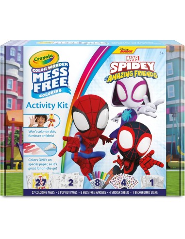 PRESCOLARI: vendita online CRAYOLA, COLOR WONDER, ACTIVITY SET, SPIDEY, 40+ PEZZI, PAGINE DA COLORARE, PENNARELLI SENZA MACCH...