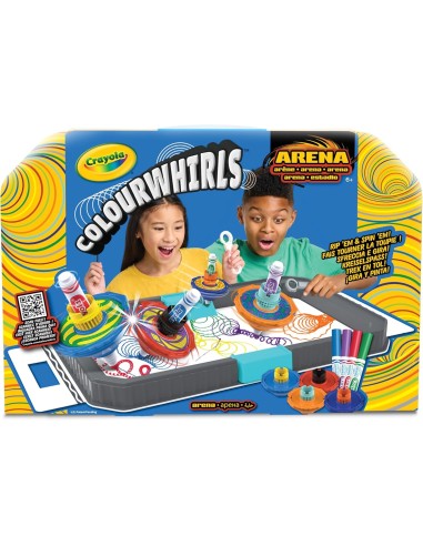 PRESCOLARI: vendita online COLOURWHIRLS, LA TROTTOLA DEI COLORI, ARENA PER SFIDE, 4 TROTTOLE, GIOCO CREATIVO, REGALO PER BAMB...