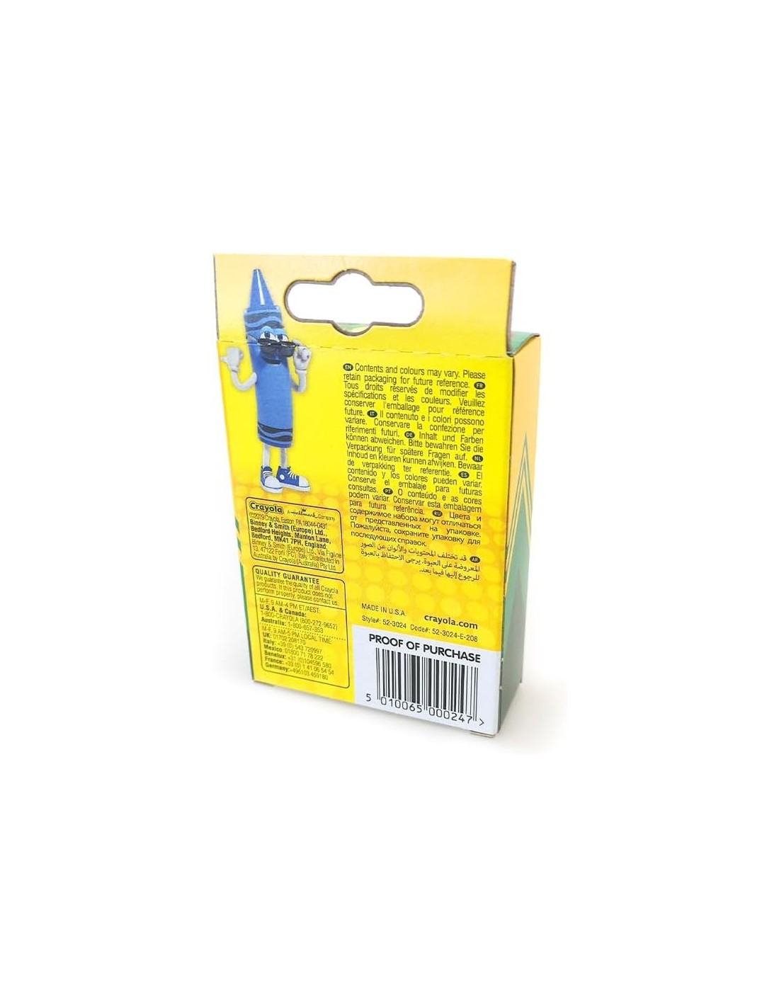 PRESCOLARI: vendita online CRAYOLA, 24 PASTELLI A CERA, CRAYON, CONFEZIONE DA 24 PEZZI, 24 COLORI ASSORTITI, SCUOLA, TEMPO LI...