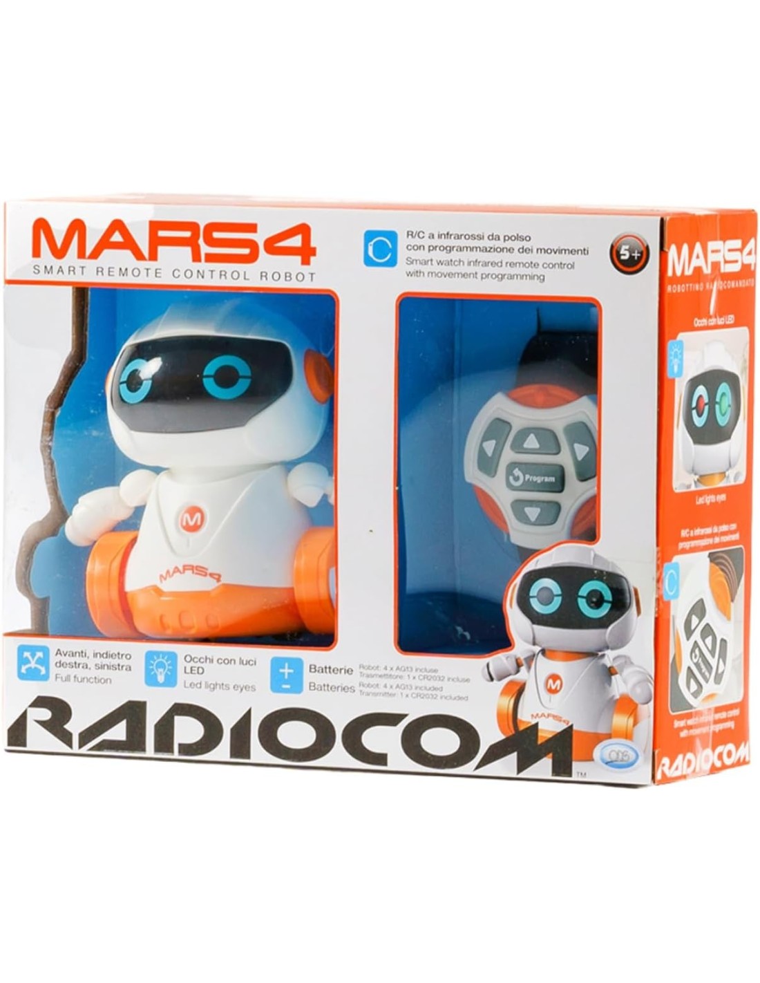 GIOCHI BOY: vendita online MARS 4, ROBOT RADIOCOMANDATO A INFRAROSSI, CONTROLLER DA POLSO, MOVIMENTO AUTOMATICO, ALTEZZA 10 C...