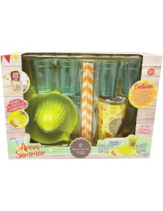 GIOCHI GIRL: vendita online SET GIOCATTOLO PER LIMONATE E SPREMUTE, 4 BICCHIERI, CARAFFA, CANNNUCCE, SPREMIGRUMI, CARTELLO E ... 2