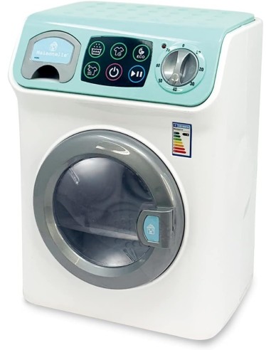 PRESCOLARI: vendita online MAISONELLE, LAVATRICE DIGITALE GIOCATTOLO, SCHERMO TOUCH, LUCI E SUONI, COLORE BIANCO E VERDE ACQU...