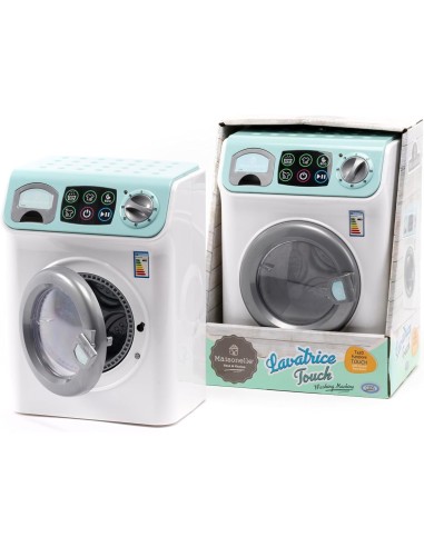 PRESCOLARI: vendita online MAISONELLE, LAVATRICE DIGITALE GIOCATTOLO, SCHERMO TOUCH, LUCI E SUONI, COLORE BIANCO E VERDE ACQU...