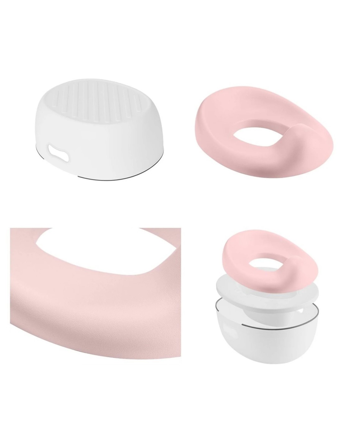 Kikka Boo Trio Rosa 3 in 1 Vasino per Bambini | Vasino, Riduttore WC e Panca | Shopincasa.it