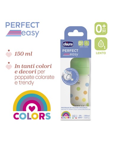Chicco Biberon Perfect Easy 150 ml Flusso Lento | Shopincasa.it