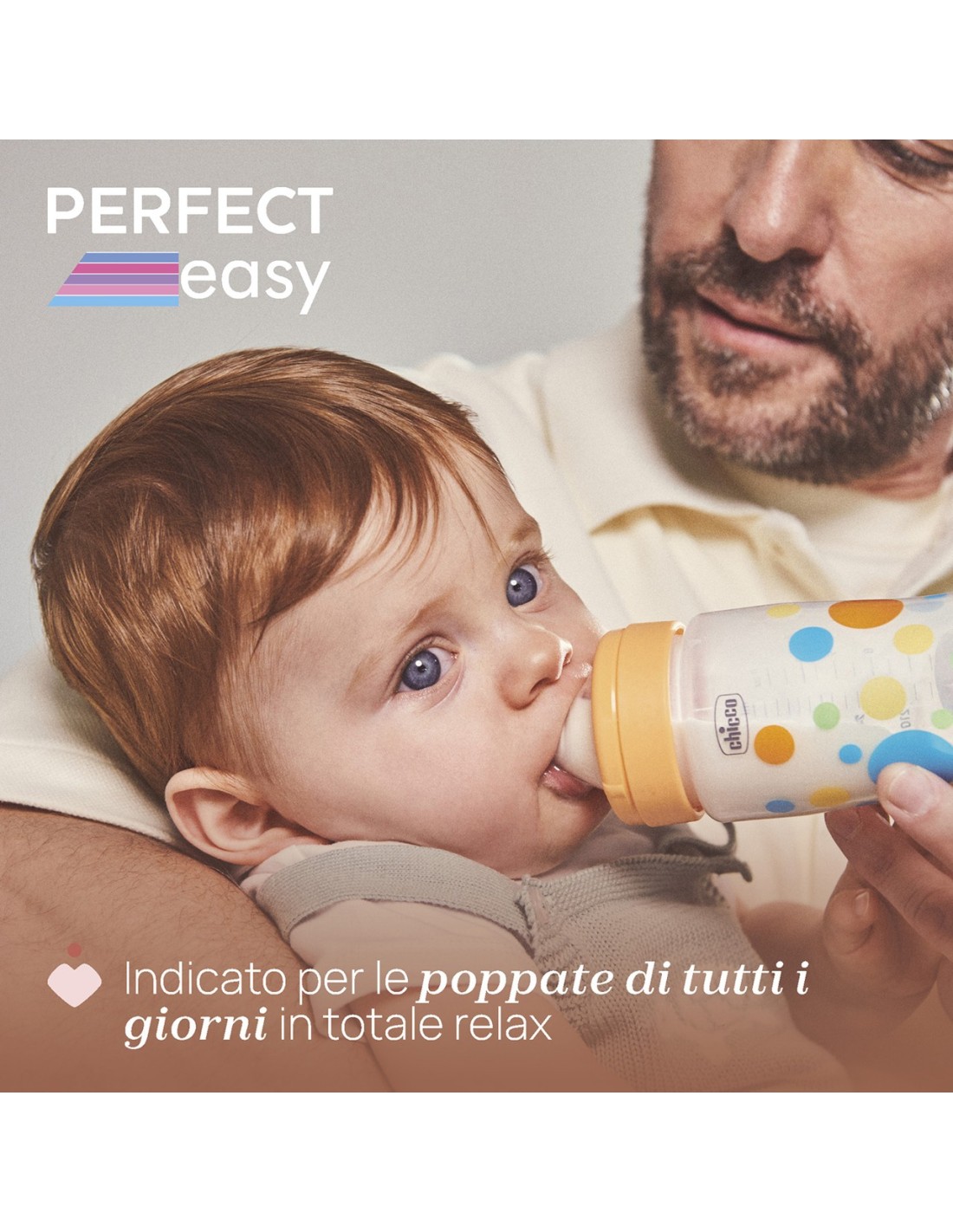 Chicco Perfect Easy Biberon in Vetro 240 ml Silicone 2M+ | Shopincasa.it