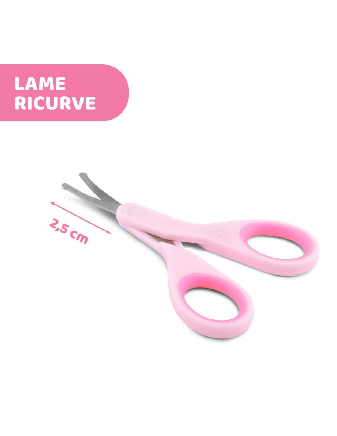 Chicco Forbicine Rosa Neonati 0m+ Sicure con Punte Arrotondate | Shopincasa.it