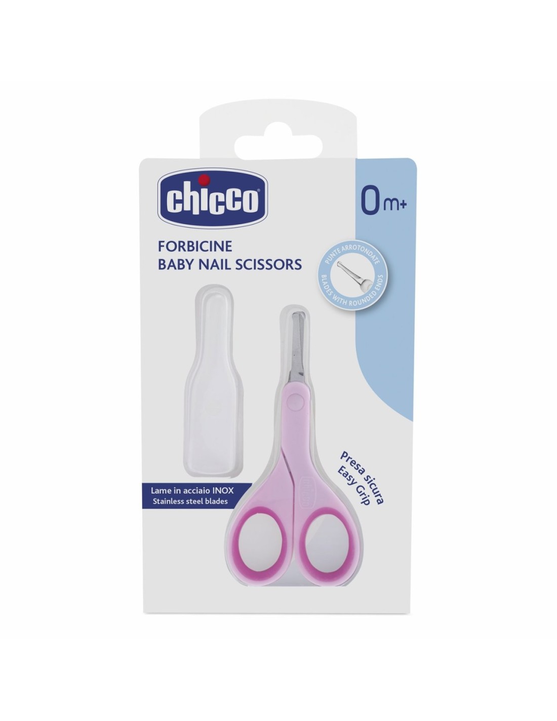 Chicco Forbicine Rosa Neonati 0m+ Sicure con Punte Arrotondate | Shopincasa.it