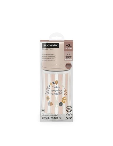 Biberon Suavinex Wonderland 270 ml Rosa Flusso Medio | Tettarella SX PRO
