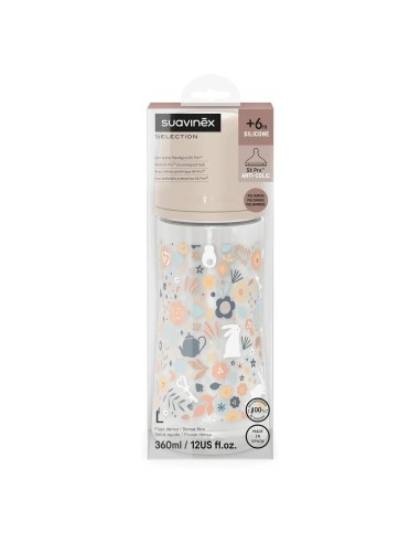 Biberon Suavinex Wonderland 360 ml Rosa Flusso Denso | Tettarella Silicone Anticolica
