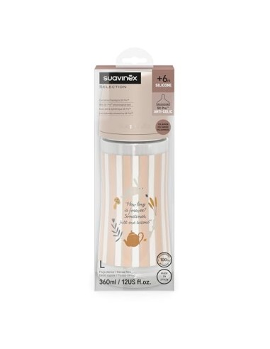 Biberon Suavinex Wonderland 360 ml Rosa +6 Mesi | Flusso Denso