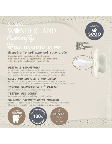 Suavinex Wonder Butterfly Succhietto SX Pro Azzurro 0-6 Mesi | Sicuro e Ergonomico/shopincasa.it
