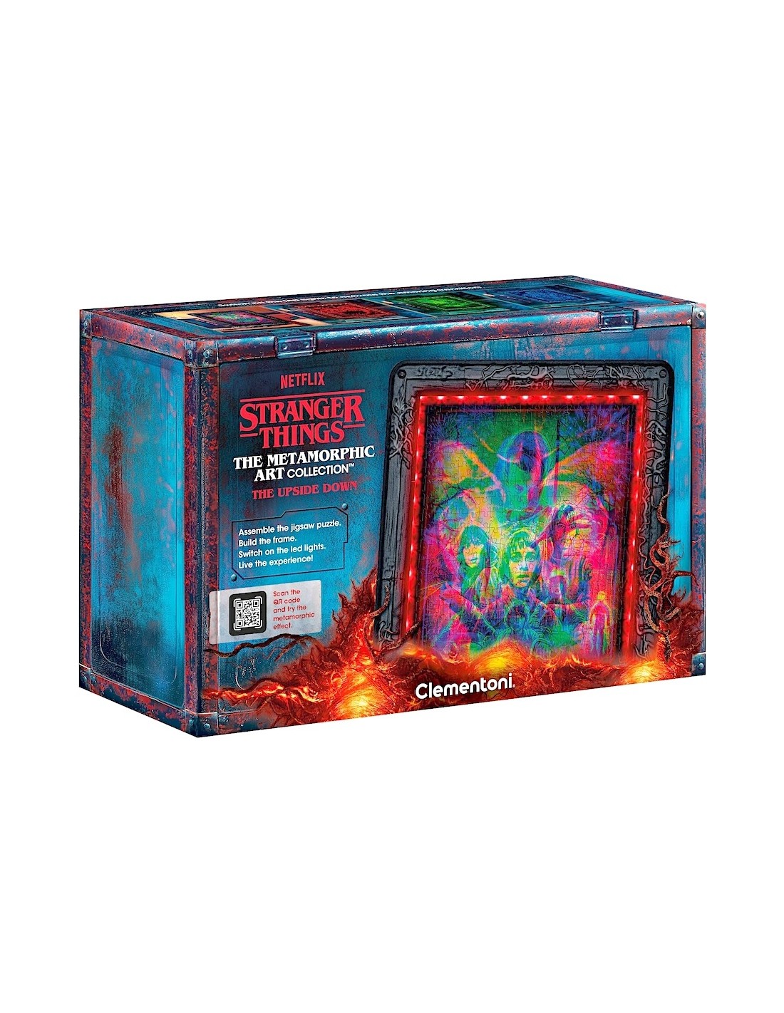 GIOCHI DI SOCIETA'E PUZZLE: vendita online CLEMENTONI, STRANGER THINGS, METAMORPHIC ART COLLECTION, THE UPSIDE DOWN, QUADRO I...