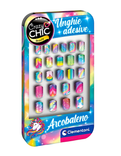 GIOCHI GIRL: vendita online CLEMENTONI CRAZY CHIC, UNGHIE FINTE ADESIVE ARCOBALENO in offerta