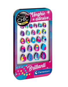 GIOCHI GIRL: vendita online CLEMENTONI CRAZY CHIC UNGHIE FINTE ADESIVE BRILLANTI in offerta