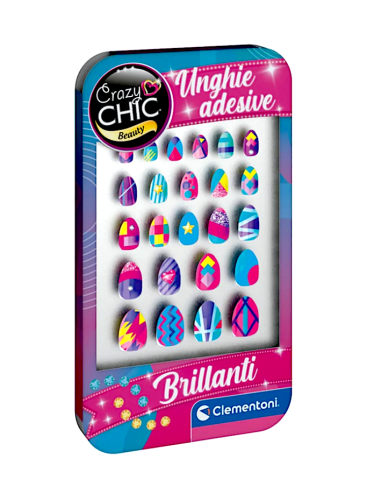 GIOCHI GIRL: vendita online CLEMENTONI CRAZY CHIC UNGHIE FINTE ADESIVE BRILLANTI in offerta