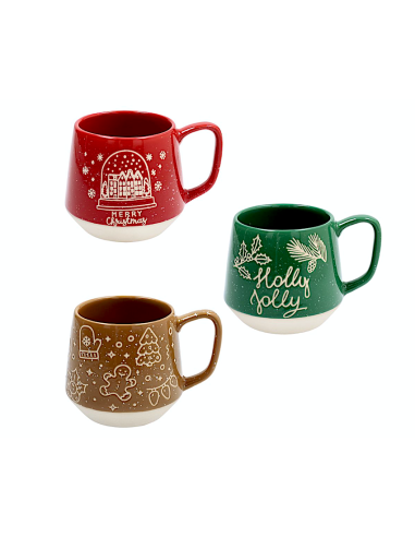 NATALE SNOWY XMAS TAZZA JUMBO 510CC ASSORTITO