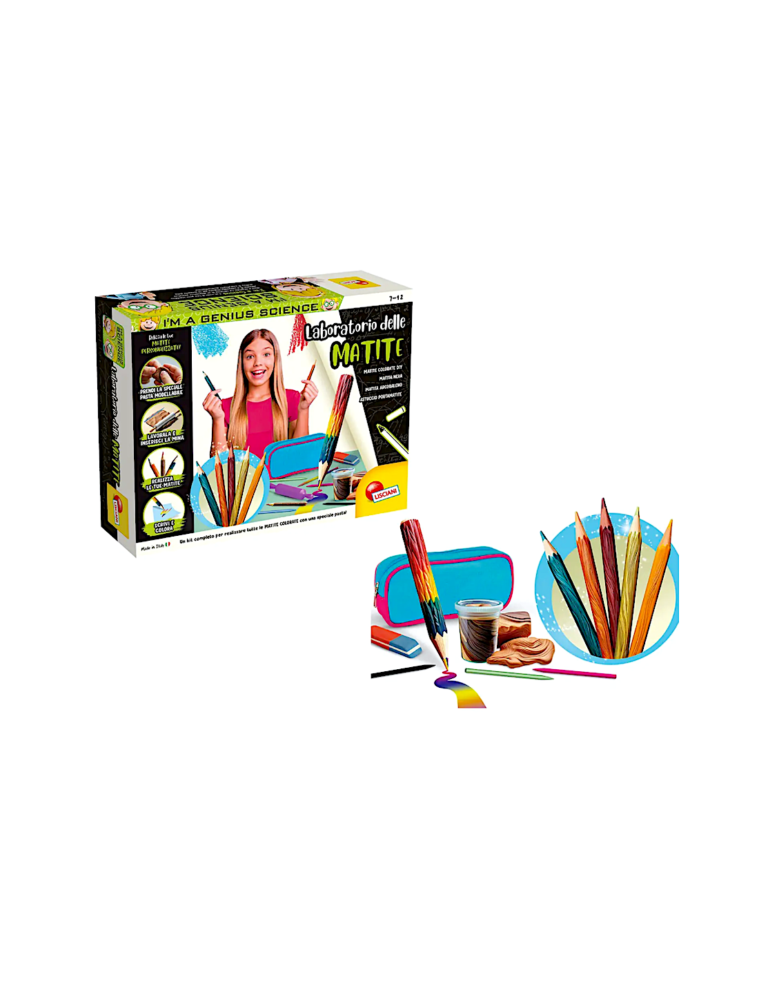 PRESCOLARI: vendita online I'M GENIUS, LABORATORIO DELLE MATITE, GIOCO EDUCATIVO CREATIVO BAMBINI 5+ ANNI in offerta