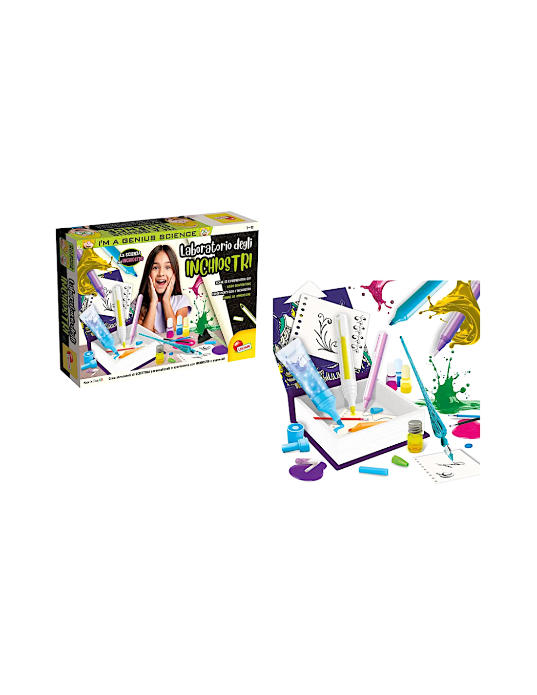 PRESCOLARI: vendita online I'M GENIUS LABORATORIO DEGLI INCHIOSTRI, KIT SCIENTIFICO, GIOCO EDUCATIVO in offerta