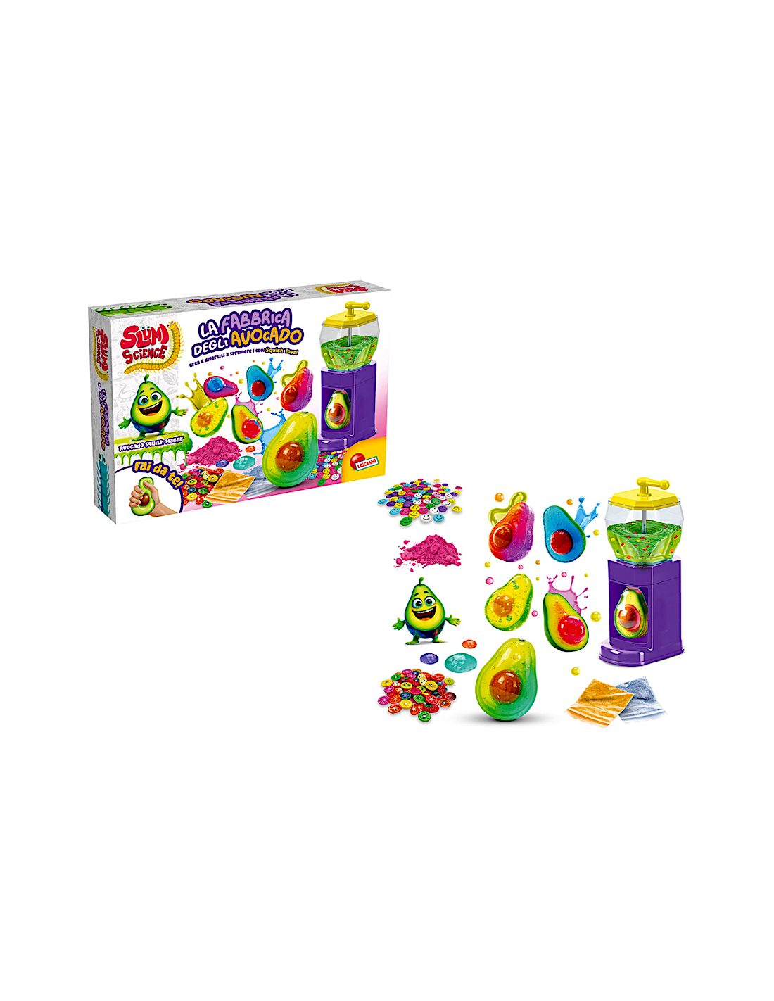 PRESCOLARI: vendita online SLIMI SCIENCE 113996 LA FABBRICA DEGLI AVOCADO, KIT CREATIVO, AVOCADO SQUISH, GIOCO MANUALE in off...