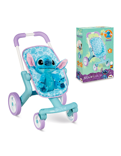 GIOCHI GIRL: vendita online PASSEGGINO STITCH IN METALLO CON PELUCHE, MANIGLIA ERGONOMICA, RUOTE PIROETTANTI, MULTIDIREZIONAL...