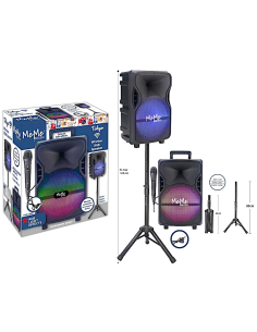 AMPLIFICATORE 612540 CON MICROFONO E STAND WIRELESS